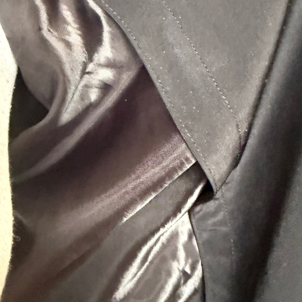 VTG London Fog Women's Black Lightweight Trench Coat - Picture 6 of 13